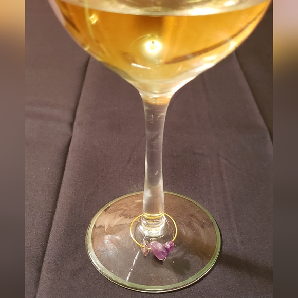 Wine Glass Charms, Set of 12 Different Gem Stones, NWT, PRICE IS FIRM - Picture 12 of 14